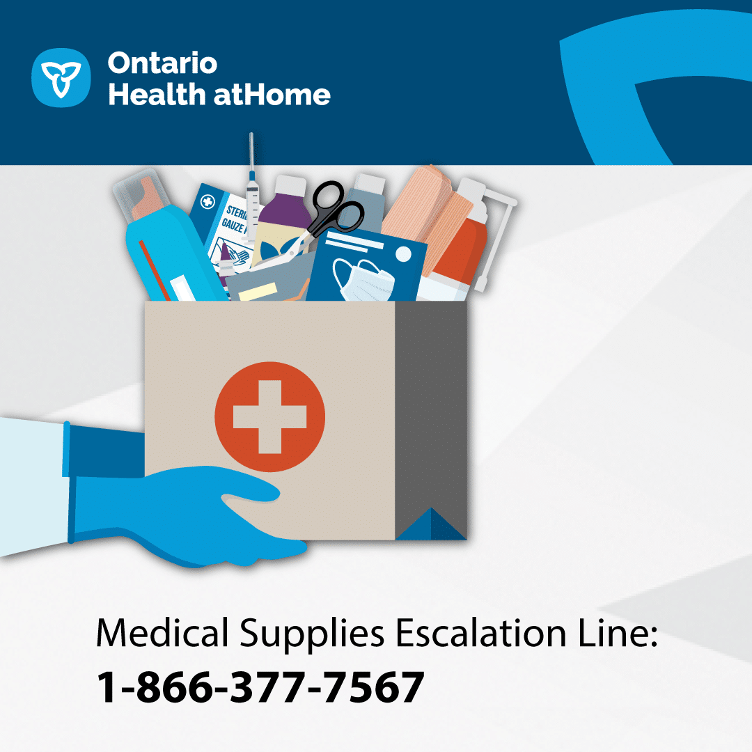 Medical Supplies Escalation Line at 1-866-377-7567